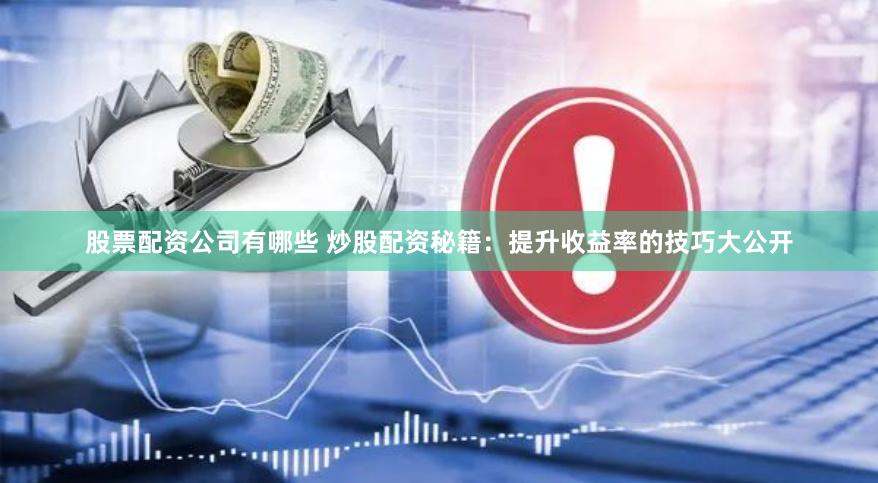 股票配资公司有哪些 炒股配资秘籍：提升收益率的技巧大公开